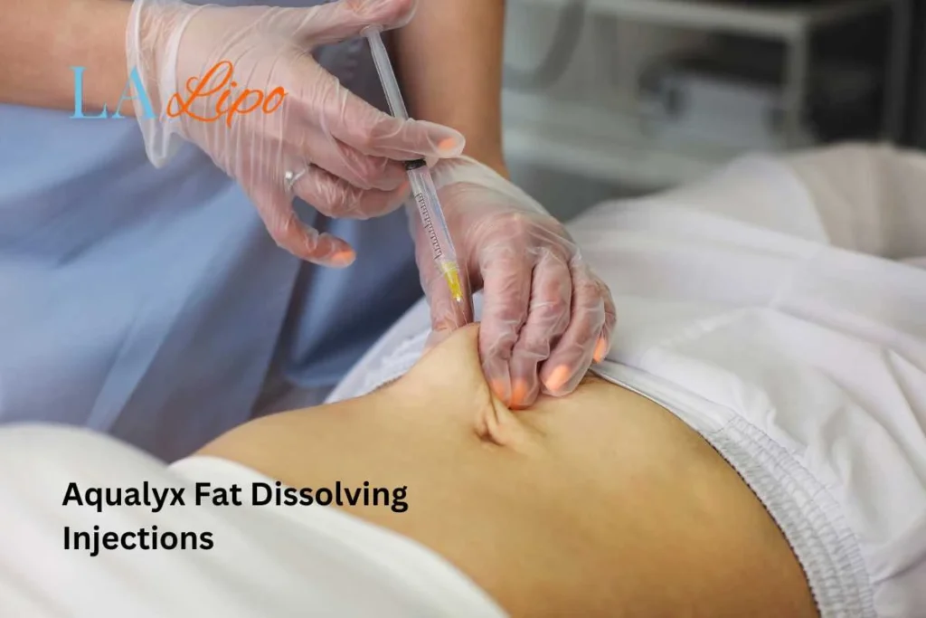woman having fat dissolving injections King's Cross in the stomach
